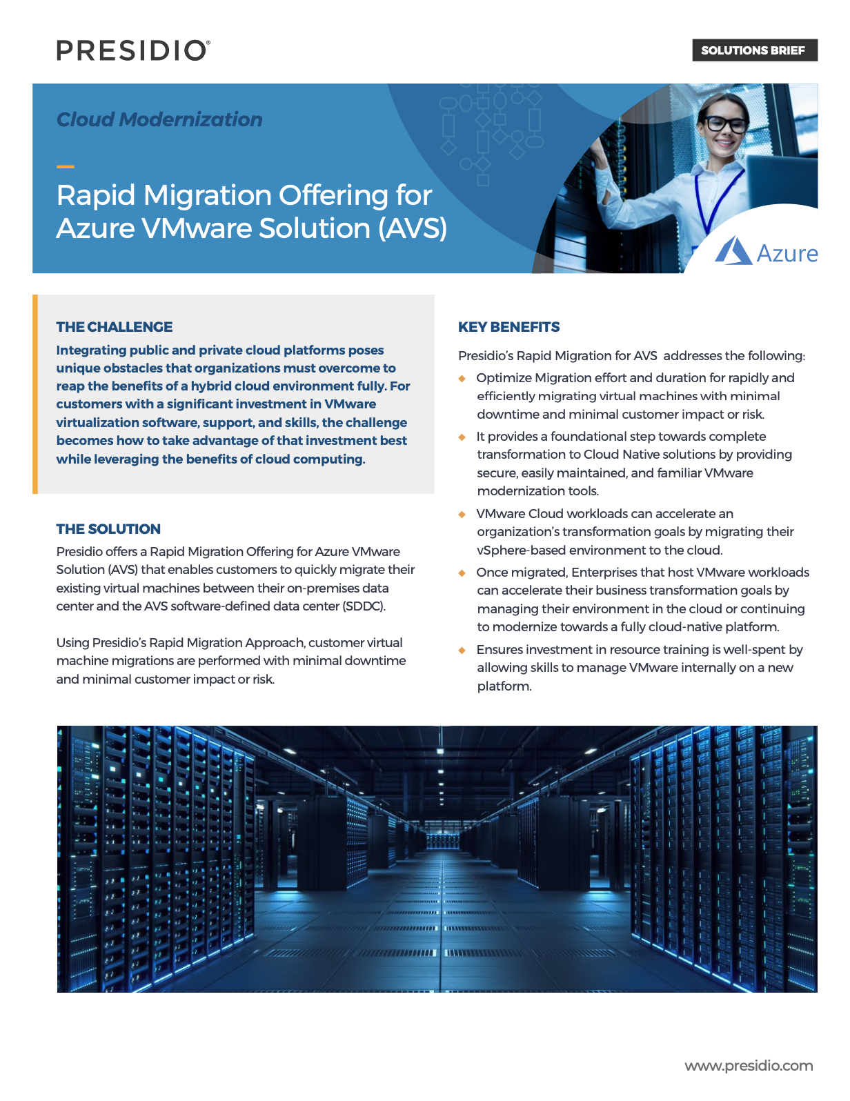 Rapid Migration Offering for Azure VMware Solution (AVS)