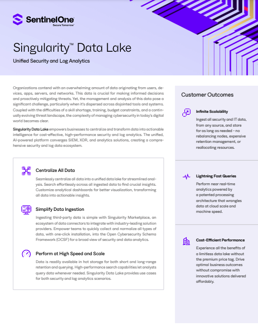 Singularity™  Data Lake