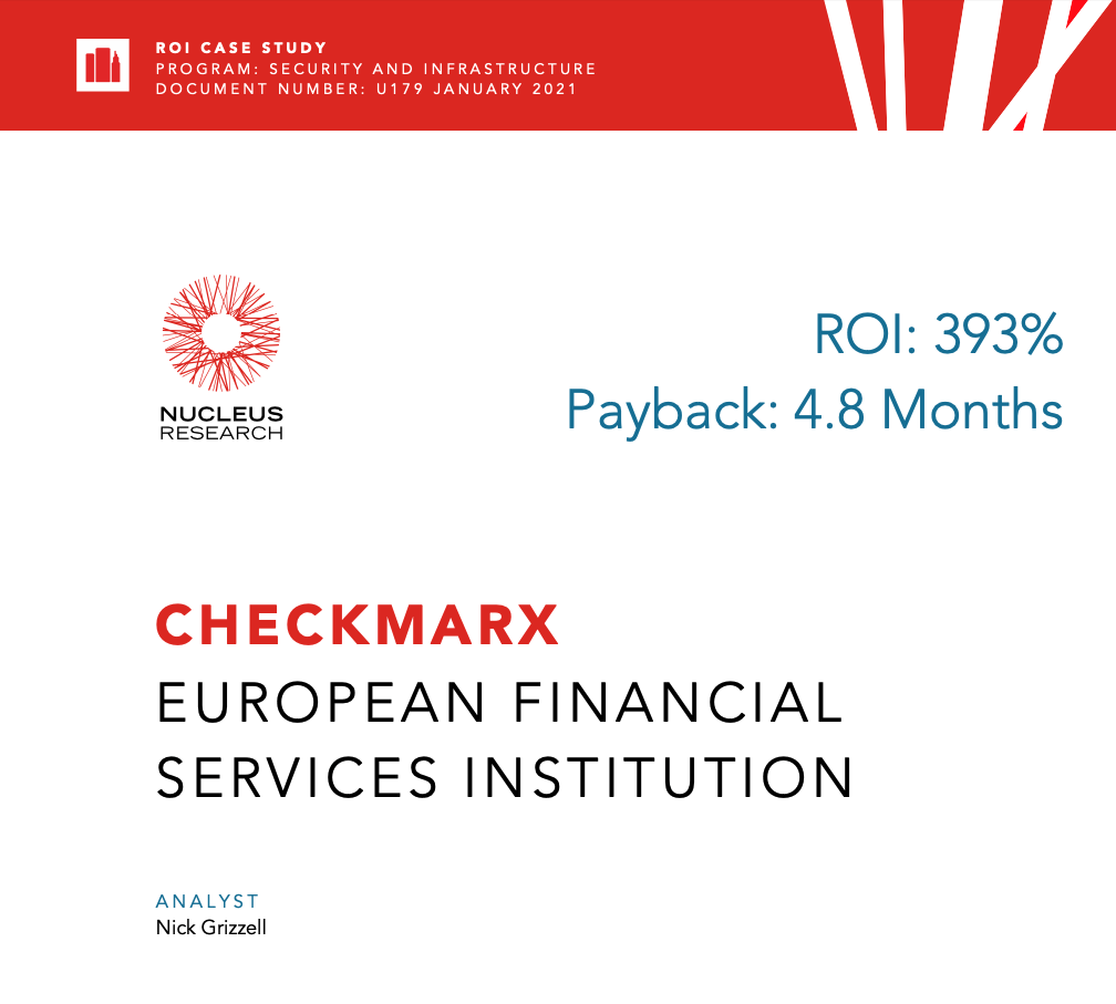 Checkmarx European Financial Services Institution