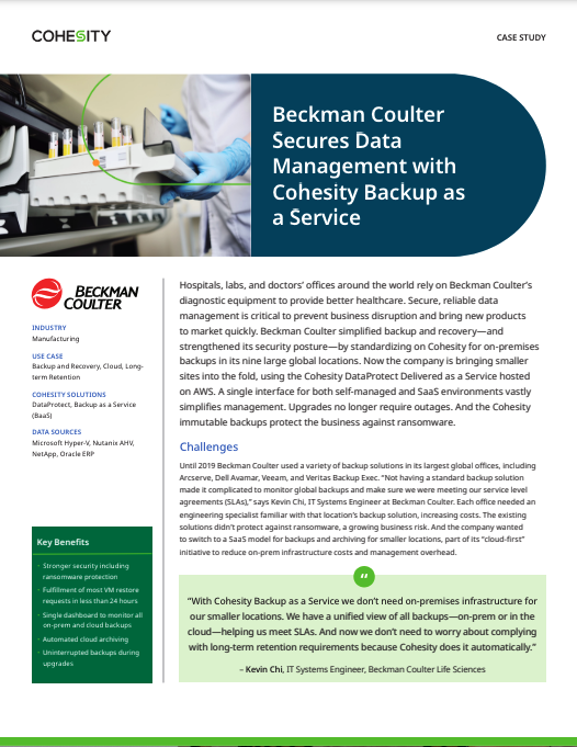 Beckman Coulter Case Study