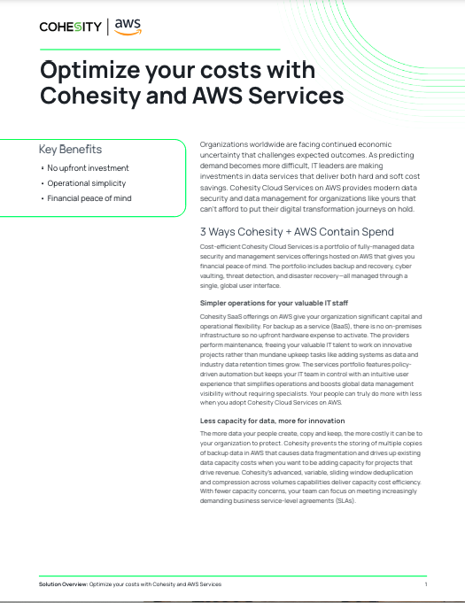 Optimize your costs with Cohesity and AWS Services (1)